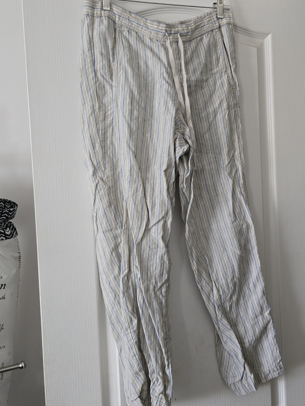 J.jill Striped Womens Linen Pants